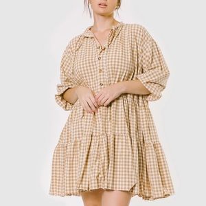 Lullaby Club Gingham dress